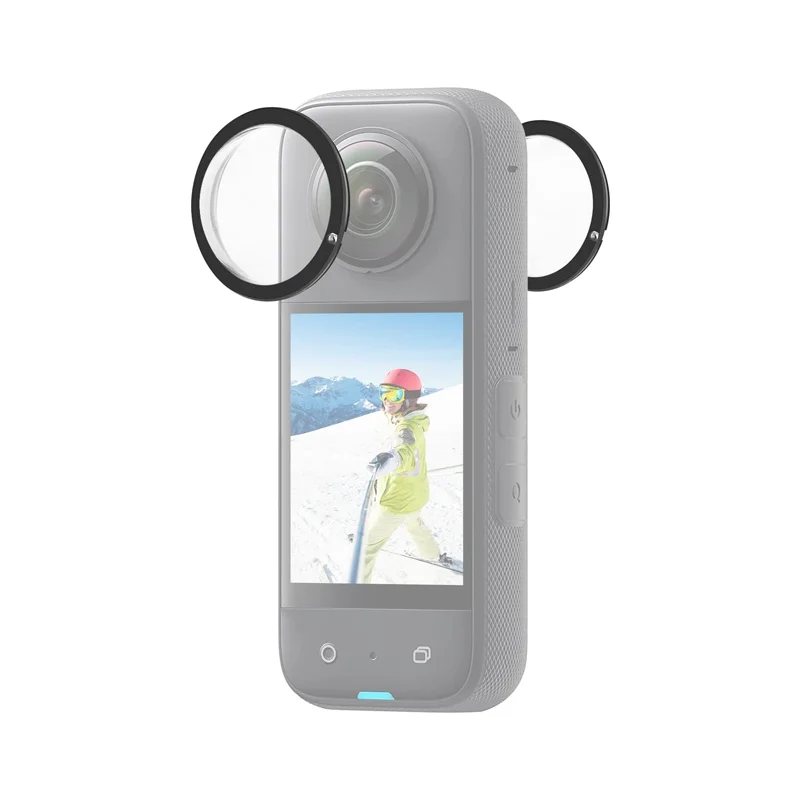 Lens Guard for Insta360 X6 X5 X4 X3 X2 Clear PC Lens Protector Cover Cap Scratch Resistant Action Camera Accessories Pair Set