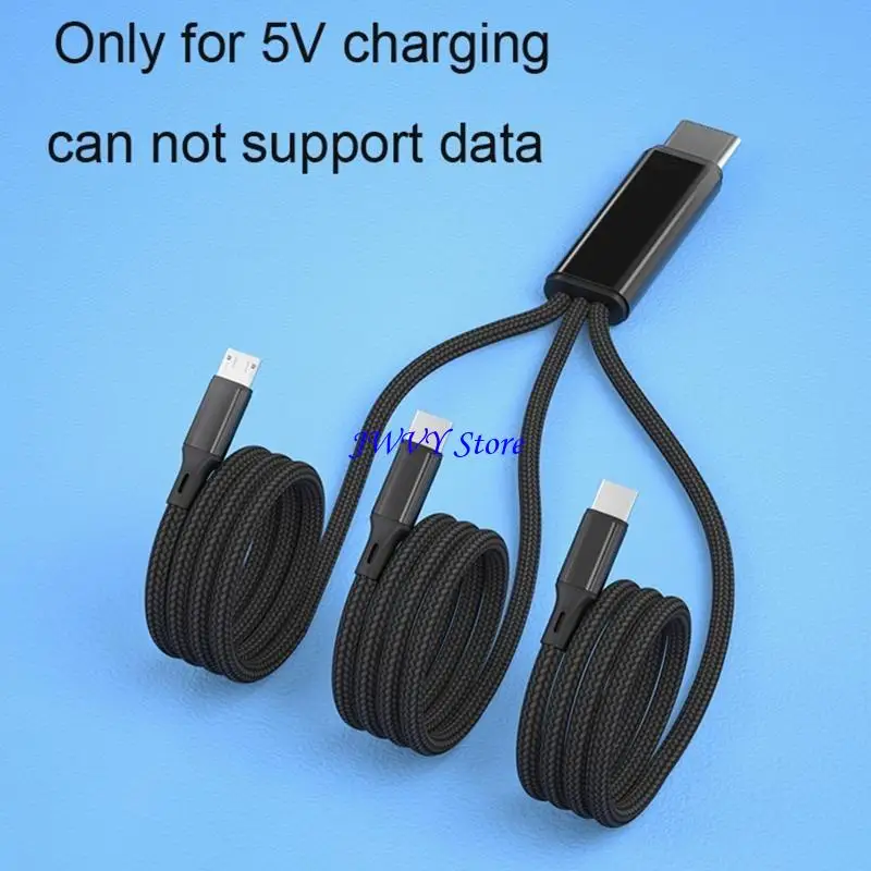573A USB C to USB C Micro USB Connector Fast Charging Cord for Cell Phone