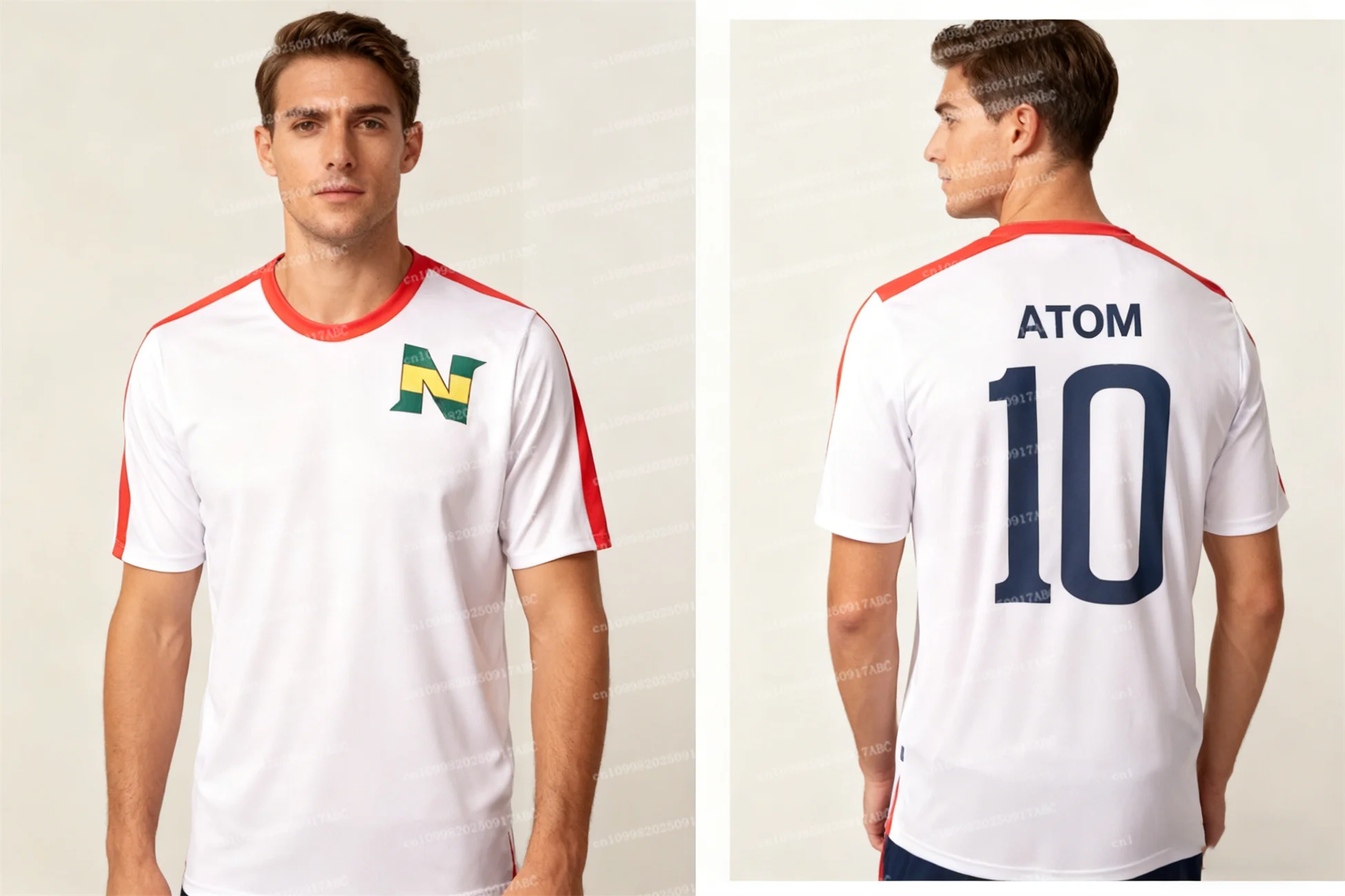 Tsubasa School Nansheng Olive y Benji Kits Jersey animación 3D capitán hombres camisetas Y2K Camiseta deportiva niños camisetas de manga corta