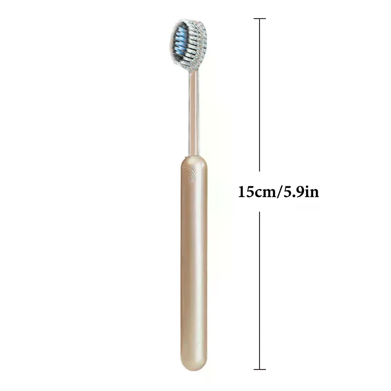 2 قطعة فرشاة أسنان تنظيف الفم فائقة النعومة فرشاة أسنان ذات شعيرات صلبة تنظيف عميق للبالغين تبييض الأسنان #6