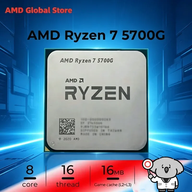 

AMD Ryzen 7 5700G Desktop CPU 4.6GHz 8-Core 16-Thread 16MB L3 Cache Socket AM4 - Splendid Nascent AMD Processor