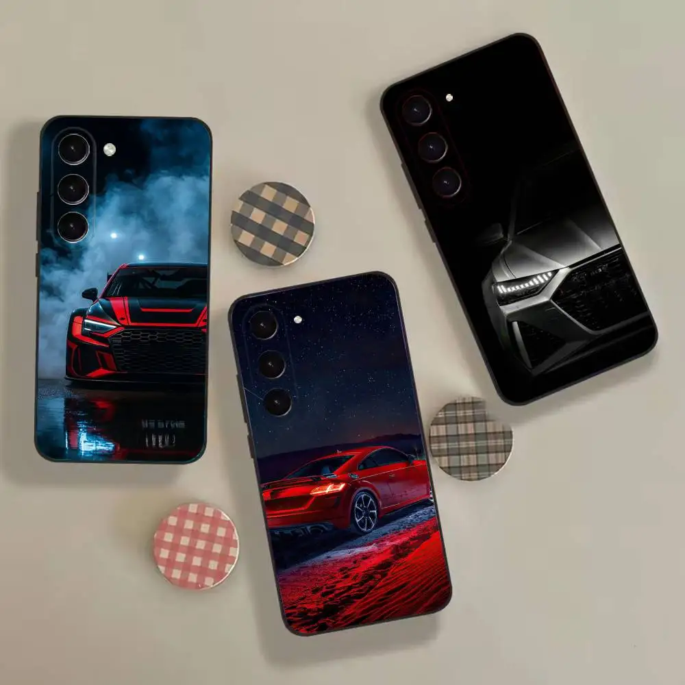Sports Car For Samsung Galaxy A 73,72,51,53,52,71,22,5G,Note,J7,8,9 Soft Black Cover Phone Case