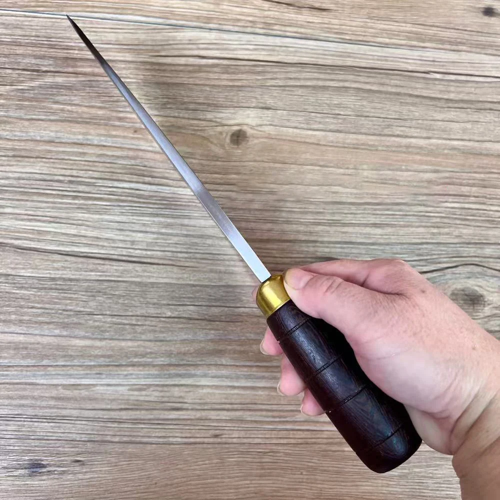8.5 Inch Chopper Knife Spring Steel Blade Butcher Chopping Handmade Forged Kitchen Knives Chop Bone Meat And Poultry Tools - view 3