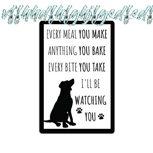 JP's Parcels Tin Sign Home Wall Décor - Metal Signs 12 x 8 in. Every Meal You Make Anything You Bake Every Bite You Take I& sign