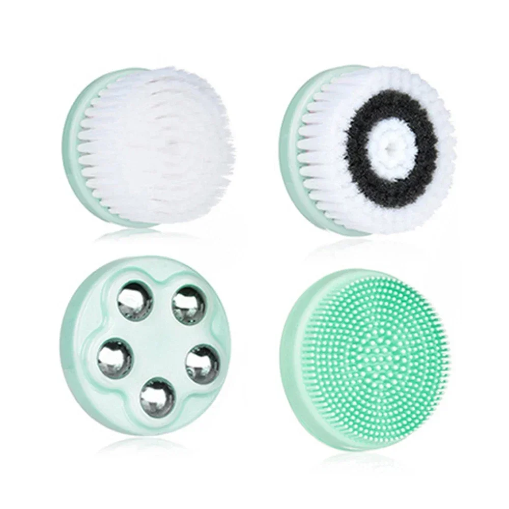 

4pcs/lot Replacement Brush Heads Facial Ultrasonic Cleansing Brush Head Massager Cleaner Face Deep Wash Pore Care Brush Rollers