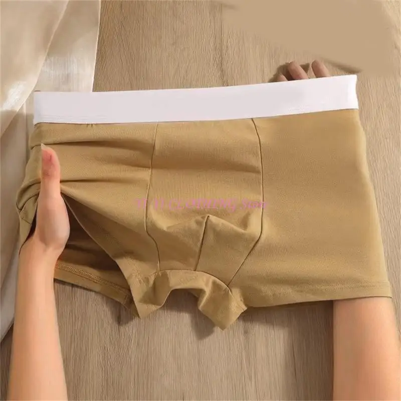 

N5KF Мужские летние эластичные трусы-боксеры из молочного шелка, сетчатое нижнее белье для повседневной носки