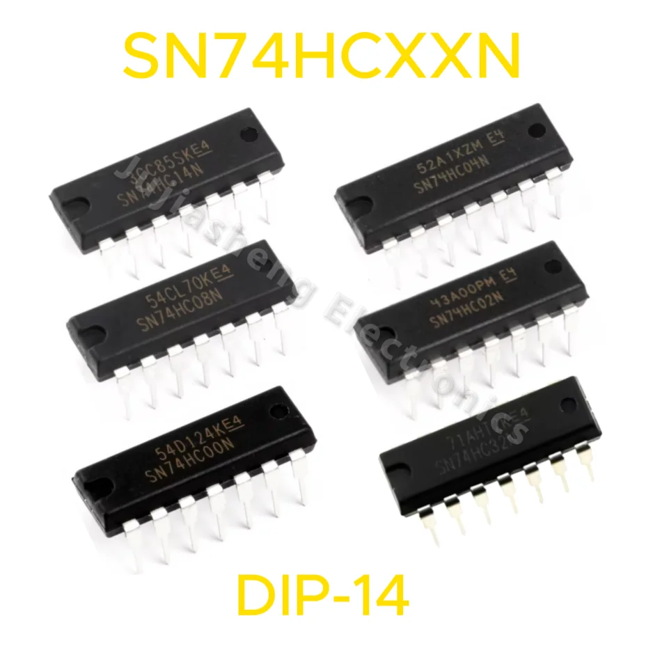 60pcs/Lot SN74HC00N SN74HC02N SN74HC04N SN74HC08N SN74HC14N SN74HC32N 74HC DIP14100% New original  Integrated circuit kit