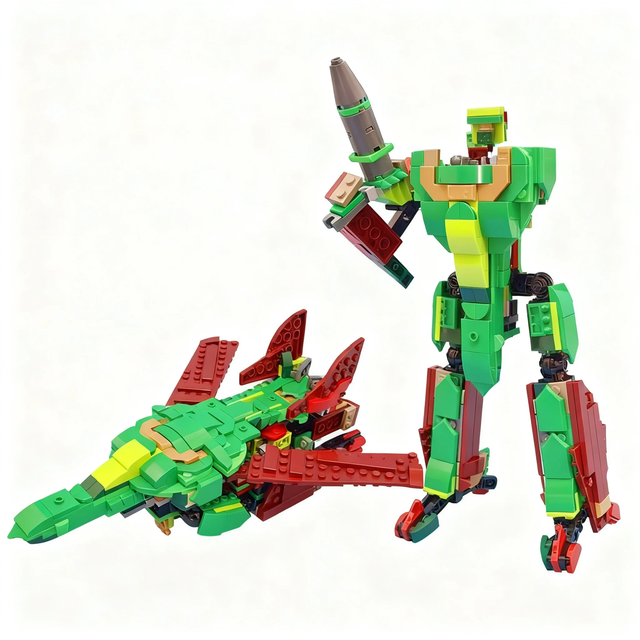 1347pcs MOC Creator Creator 3-in-1 VF-1 Valkyrie Dinobot Swoop Xwing Bundle Model Building Blocks Christmas Gift Toys Collection