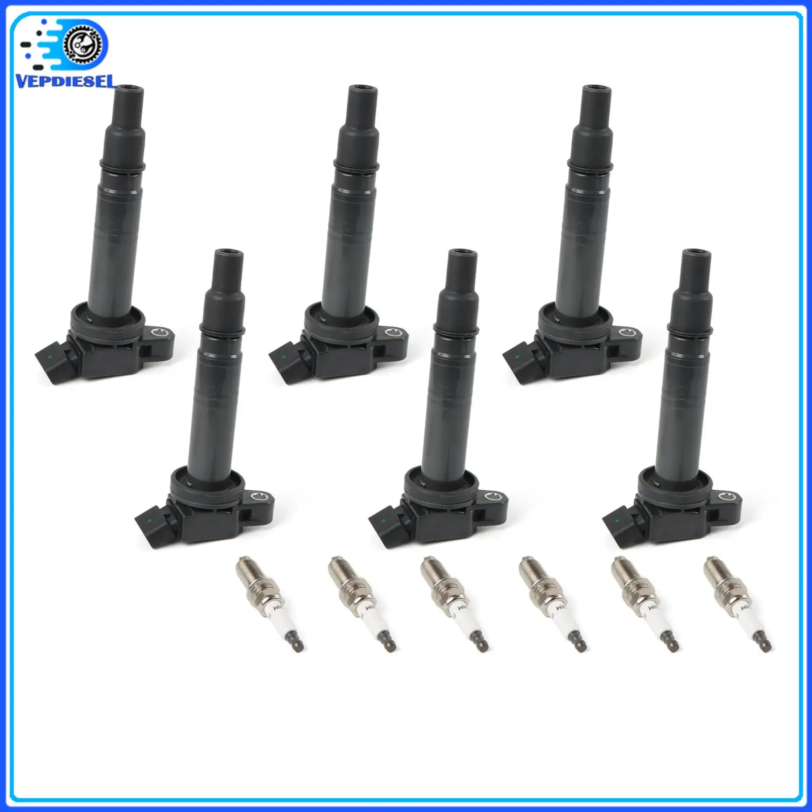 

6pcs UF495 Ignition Coil & 6pcs Iridium Spark Plug For Toyota Tacoma 4Runner 4.0L Wear Part Ignition Coil Parts New Auto