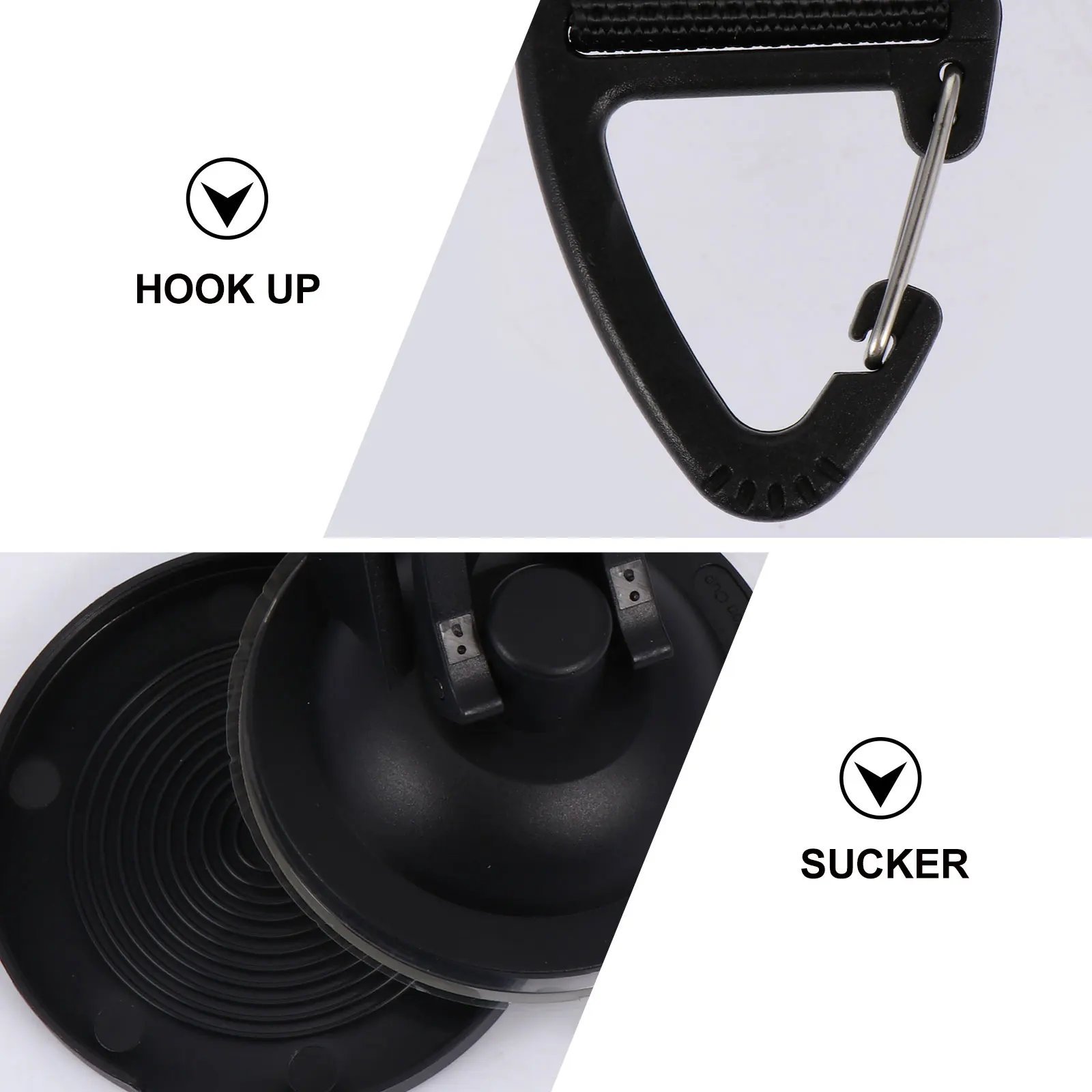 

2pcs Heavy Duty Suction Cup Hooks Wall Hanging Traceless Bathroom Kitchen Organizer Strong Sucker Hooks Home Office No Drilling