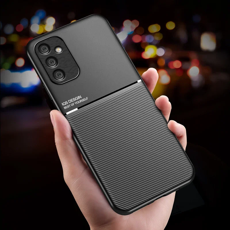 For Samsung Galaxy A70 Case Magnetic Car Holder Phone Cases Samsung A50 A20 A30 A50S A10S Shockproof Soft PU Leather Back Cover