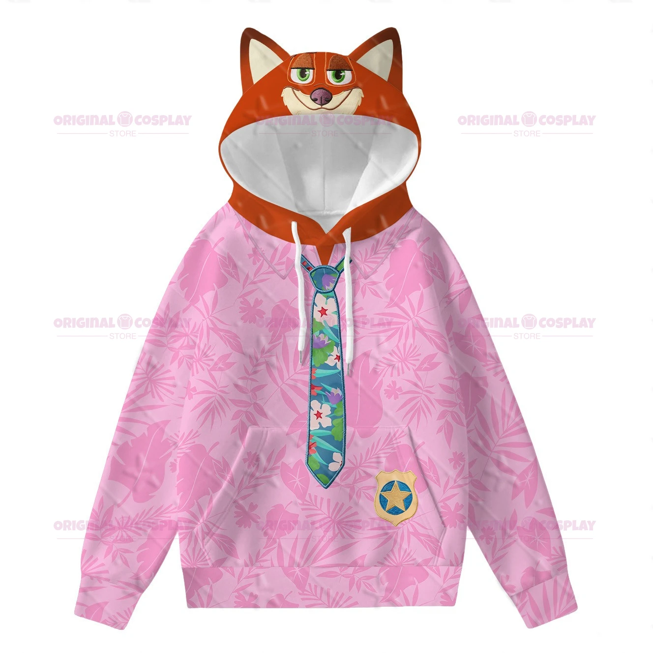 2026 نيك وايلد زوتوبيا 2 هوديي مع آذان لطيف تأثيري البلوز للجنسين هدية الكريسماس الأسرة مطابقة الزي مملكة الحيوان