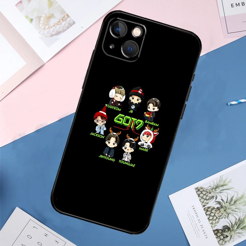 KPOP GOT7 Case For iPhone 14 15 16 Pro Max 11 12 13 Mini X XR XS Max Plus Phone Back Cover