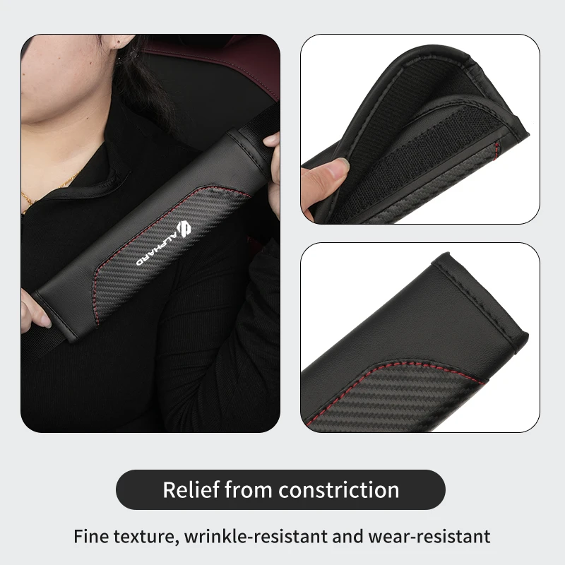 حزام أمان السيارة غطاء حماية الكتف حزام الأمان الحشو منصات لتويوتا يارس كورولا بريوس أوريس حقوق الإنسان لاند كروزر RAV4