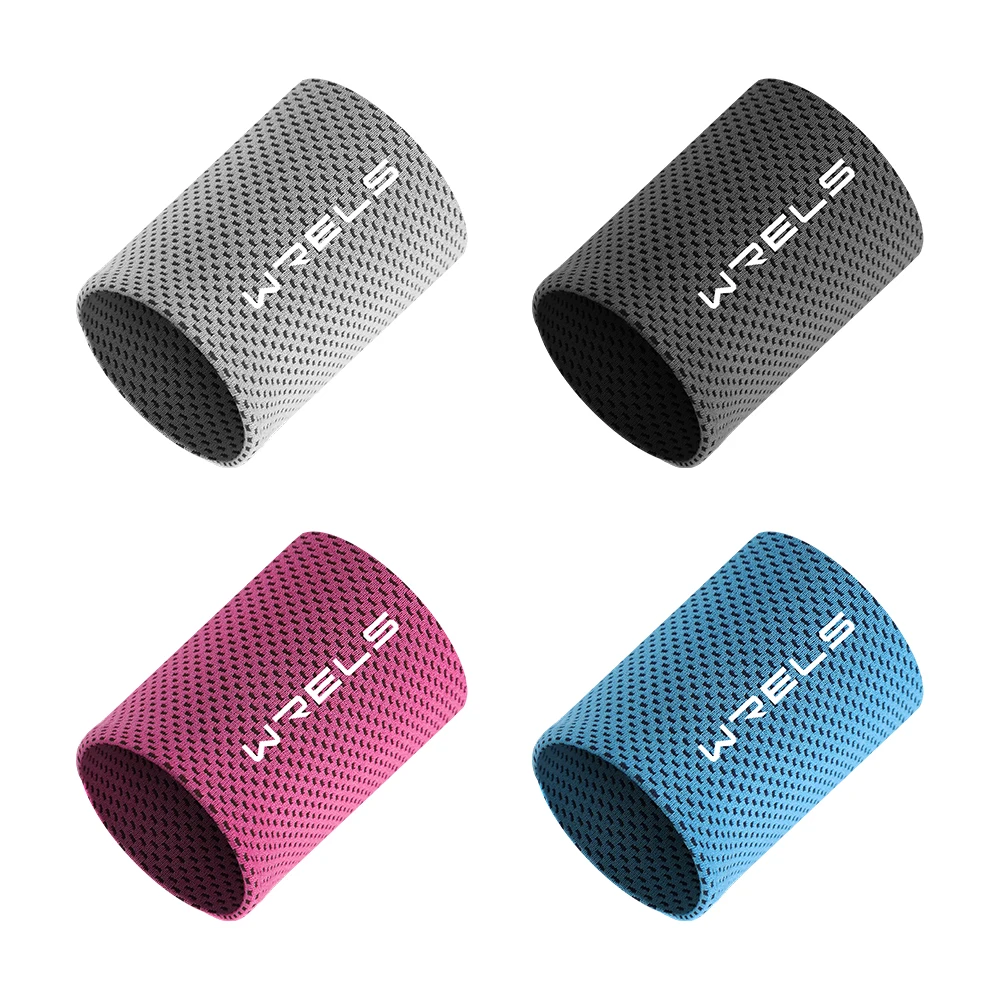 WRELS 1/2 PC Sommer-Kühl-Schweißband für das Handgelenk, Sport-Handgelenkstütze, schweißabsorbierendes Armband, atmungsaktives Armband für Fitness und Laufen – Detail 8