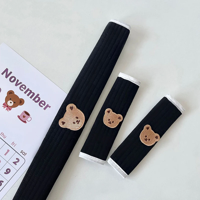 Cubierta protectora para manillar de cochecito con bordado de animales, protector de hombro antimordida, accesorio de pasamanos delantero resistente al agua