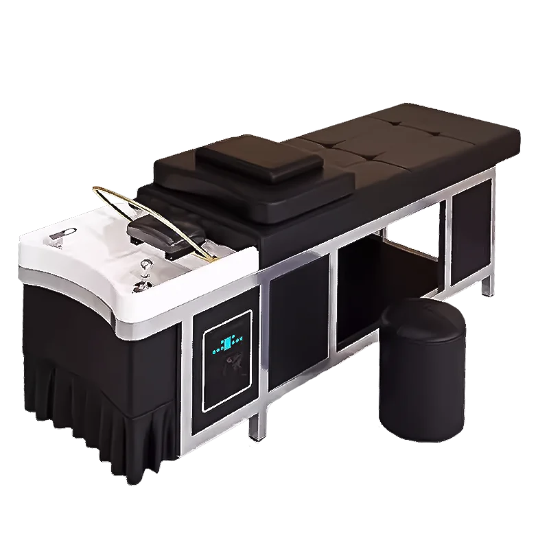 

Multi-Functional Stainless Steel Frame Shampoo Chair for Salon Spa Bathroom & Dining Beauty Hairdressing & Massage Furniture