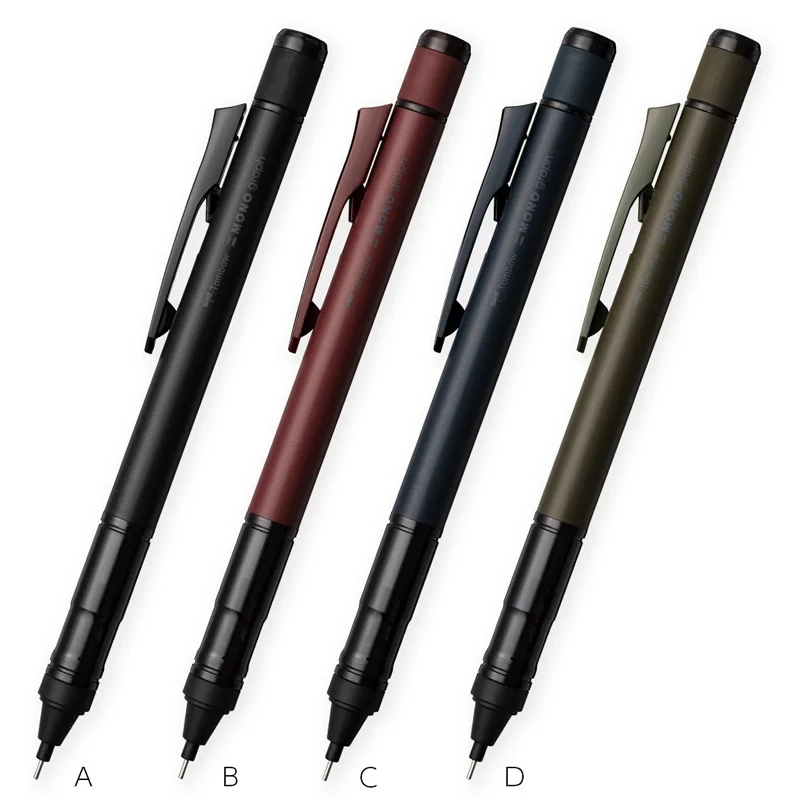 Tombow New MONO Graph Tune قلم رصاص ميكانيكي قلم تلقائي ذو مركز منخفض الجاذبية مستقر ناعم رسم احترافي أدوات مكتبية للكتابة #3