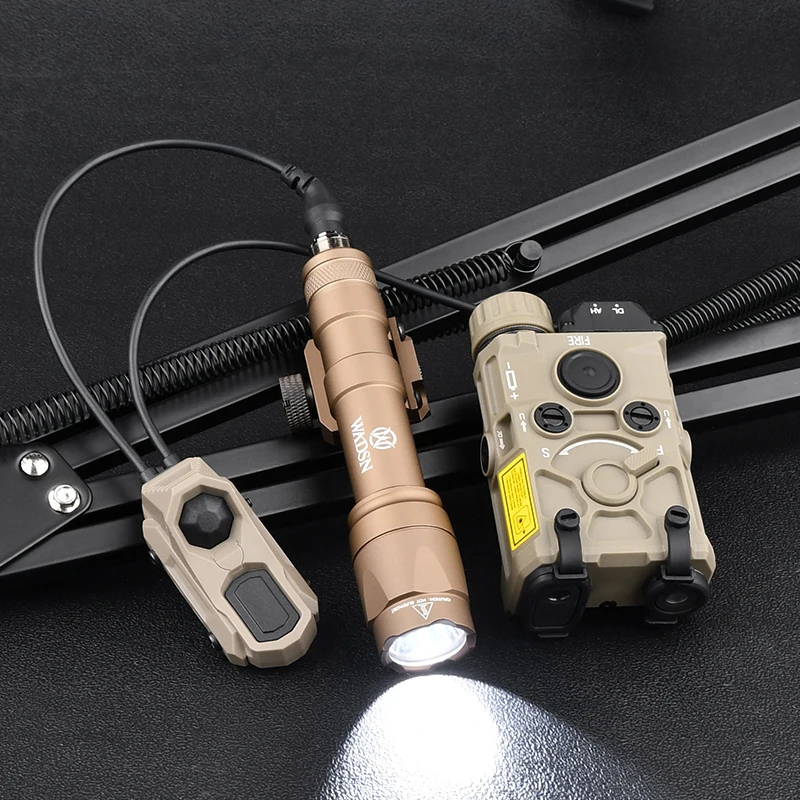 WADSN OGL PEQ15 NGAL Red Green Blue IR Battery Box Surefir M300 M600 Flashlight AR15 Accessories AXON Dual Pressure Switch