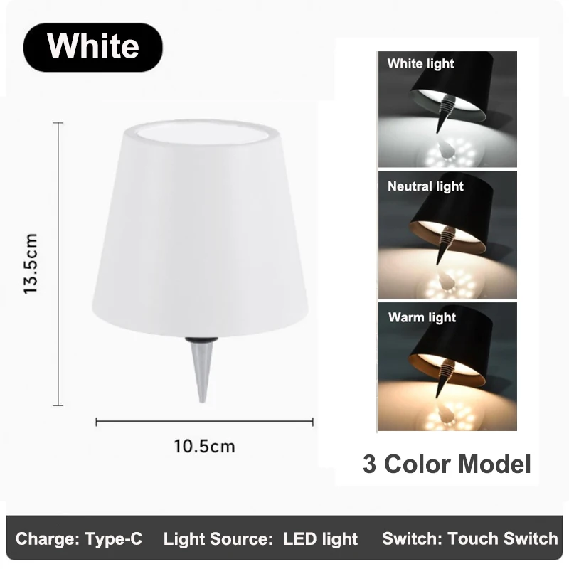 KFV Wireless Table Lamp Wine Bottle Clear 8