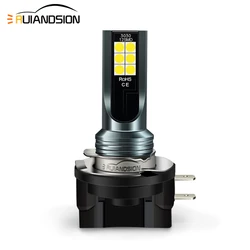 RUIANDSION 2Pcs 12 3030SMD 800Lm H11B H8B Energy Efficient LED Fog Bulb Car Head Light 10V-30V 12V 24V White 6000K For KIA Ford