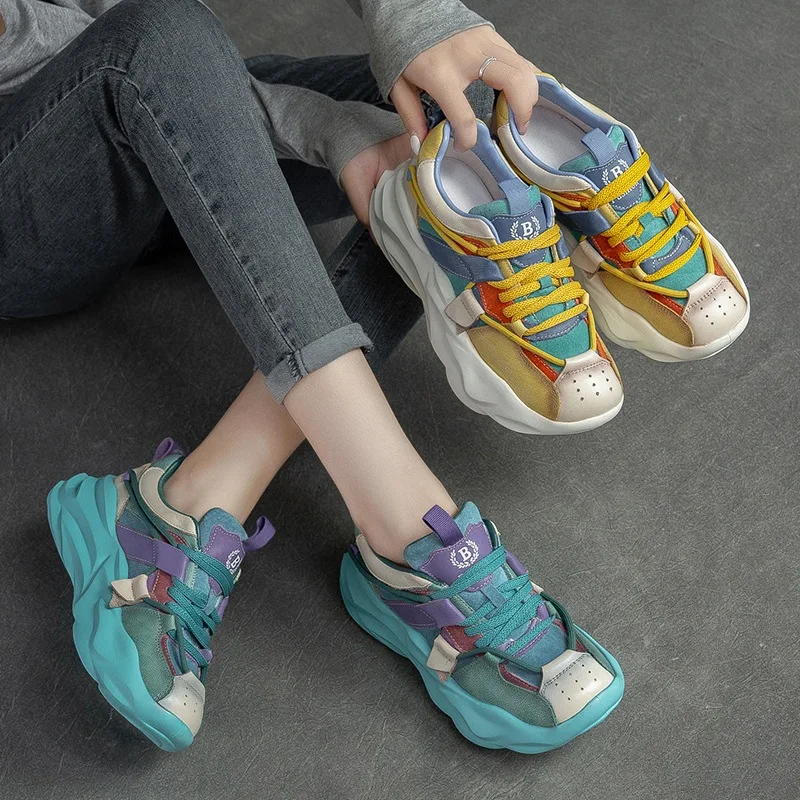 cowhide-color-blocking-china-chic-casual-retro-style-shoes-for-women-women's-sports-shoes-high-quality-woman-sshoes-safety