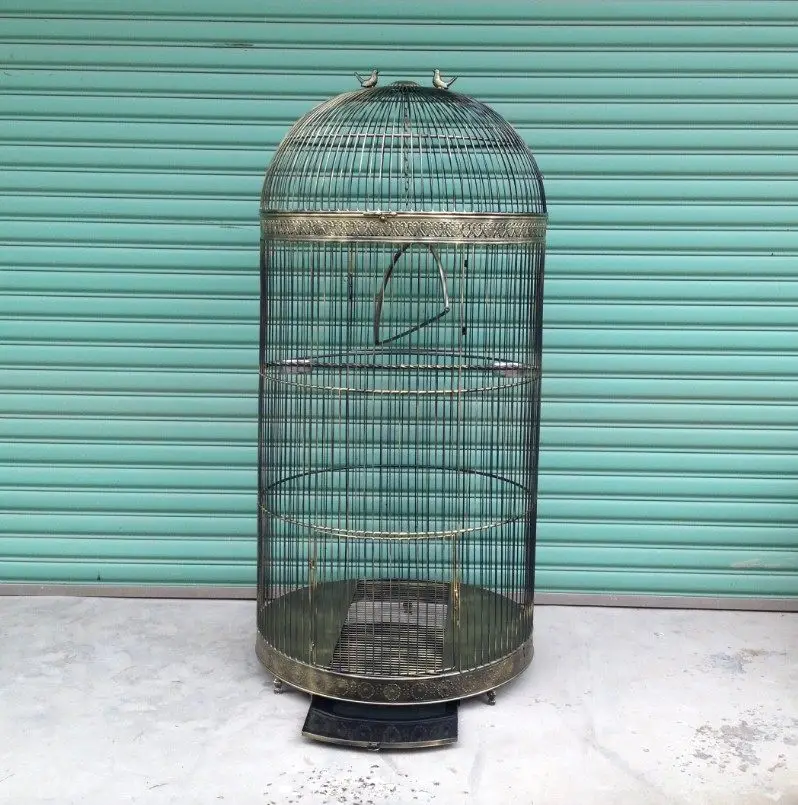 

Blacksmith family, wrought iron bird cage large parrot villa starling outdoor large bird cage