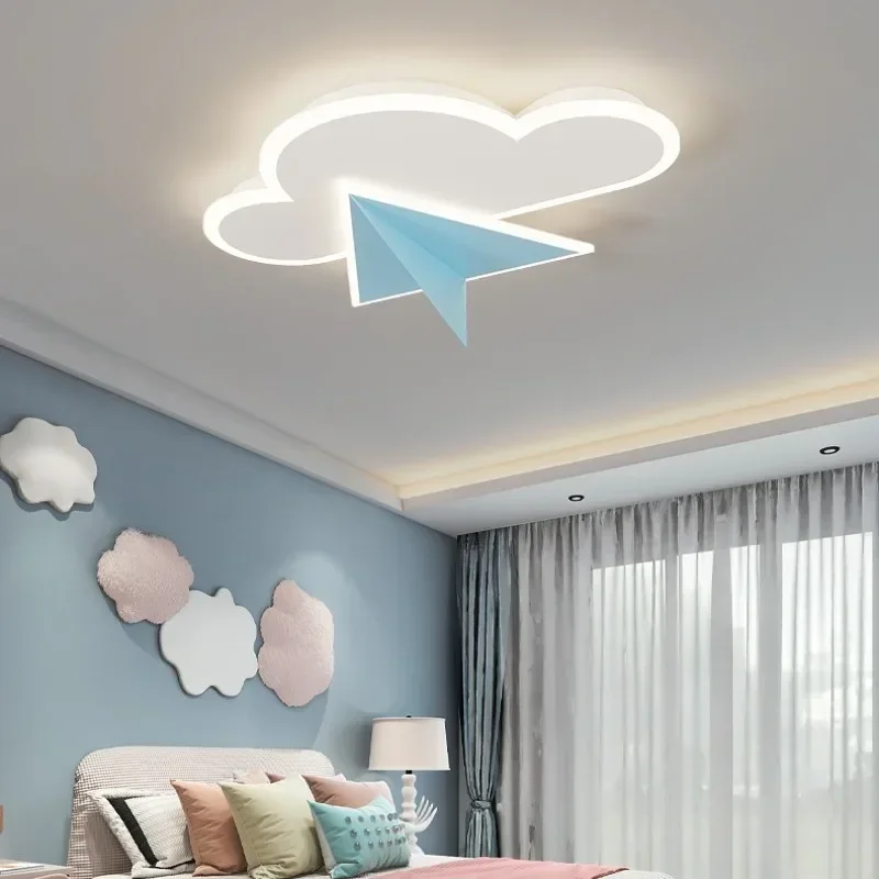 Modern Ceiling Lights Paper Airplane Nordic LED for Living Room Bedroom Children's Room Corridor Balcony Home Decor Lamp