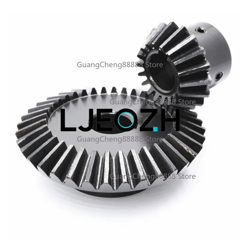 

1 to 2 bevel gear S45C straight bevel gear 1 /1.5 /2 mode 90 degree steering gear