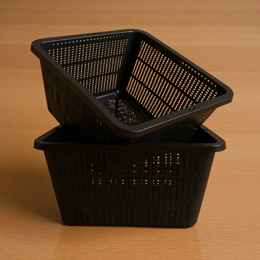 

2pcs Hydroponic Plant Pots Mesh Containers for Aquarium Pond Garden Outdoor Indoor Growing Systems Cultivation Plastic Baskets