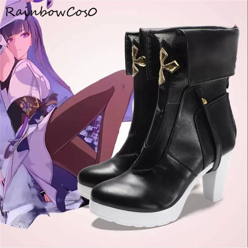 Raiden Mei Honkai Impact Honkai: Star Rail Cosplay Shoes Boots Game Anime Halloween Christmas RainbowCos0 W4172