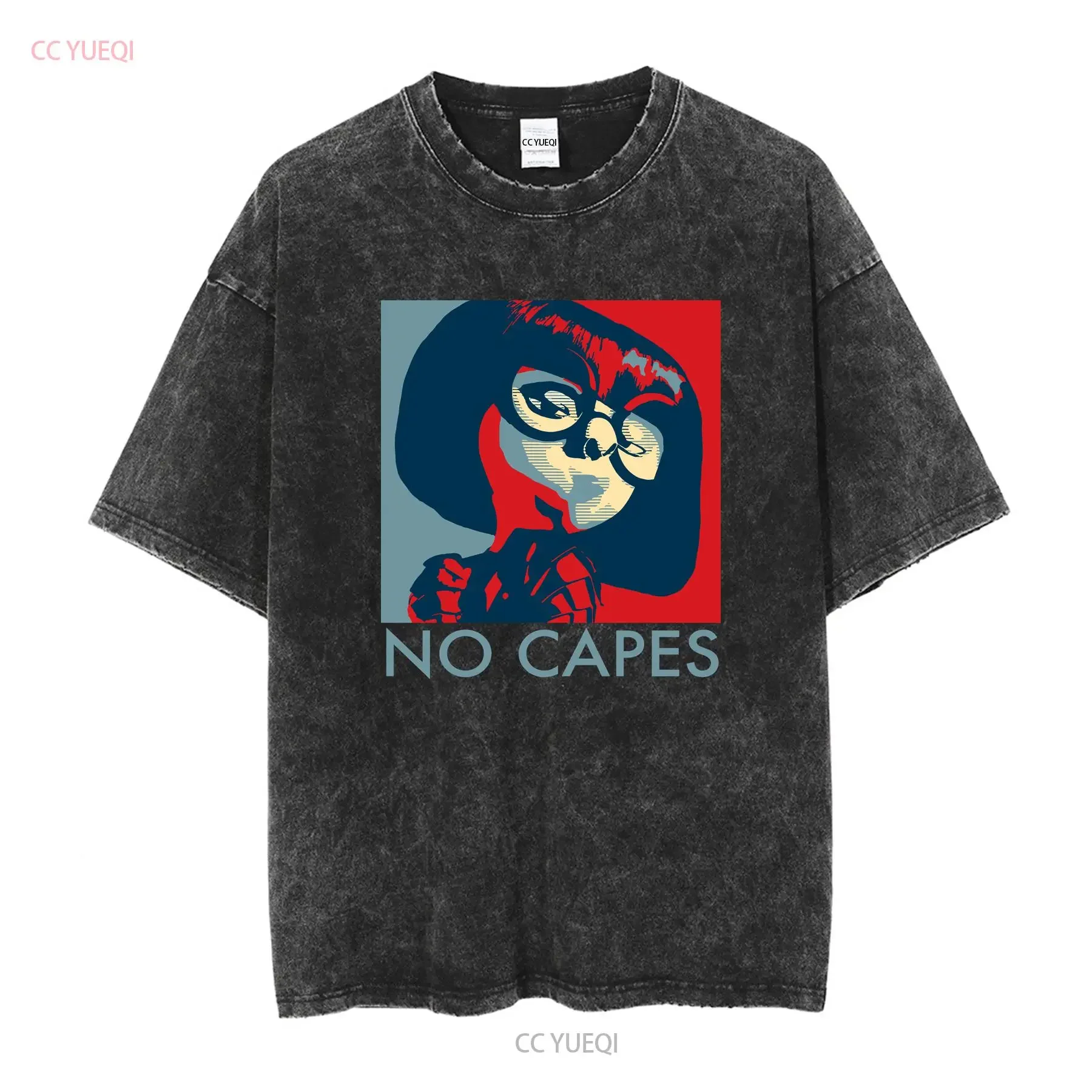 New Incredibles Edna Mode No Capes Men T Shirt S 5XL vintage Washed streetwear Comfortable graphic Slightly Unisex Stylish