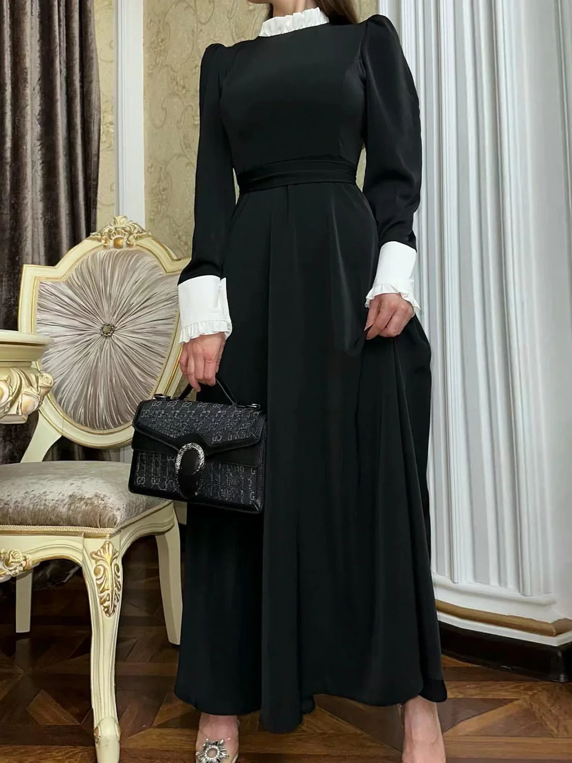 Eid Robe douce musulmane pour femmes à lacets robes Largo Abaya Maroc robes de soirée Ramadan caftan dubaï arabe longue Robe 2025