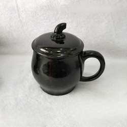 Jade Tea Cup Master Yao Wang Shi Cup Dark Jade Personal Special High-Grade Stone Cup