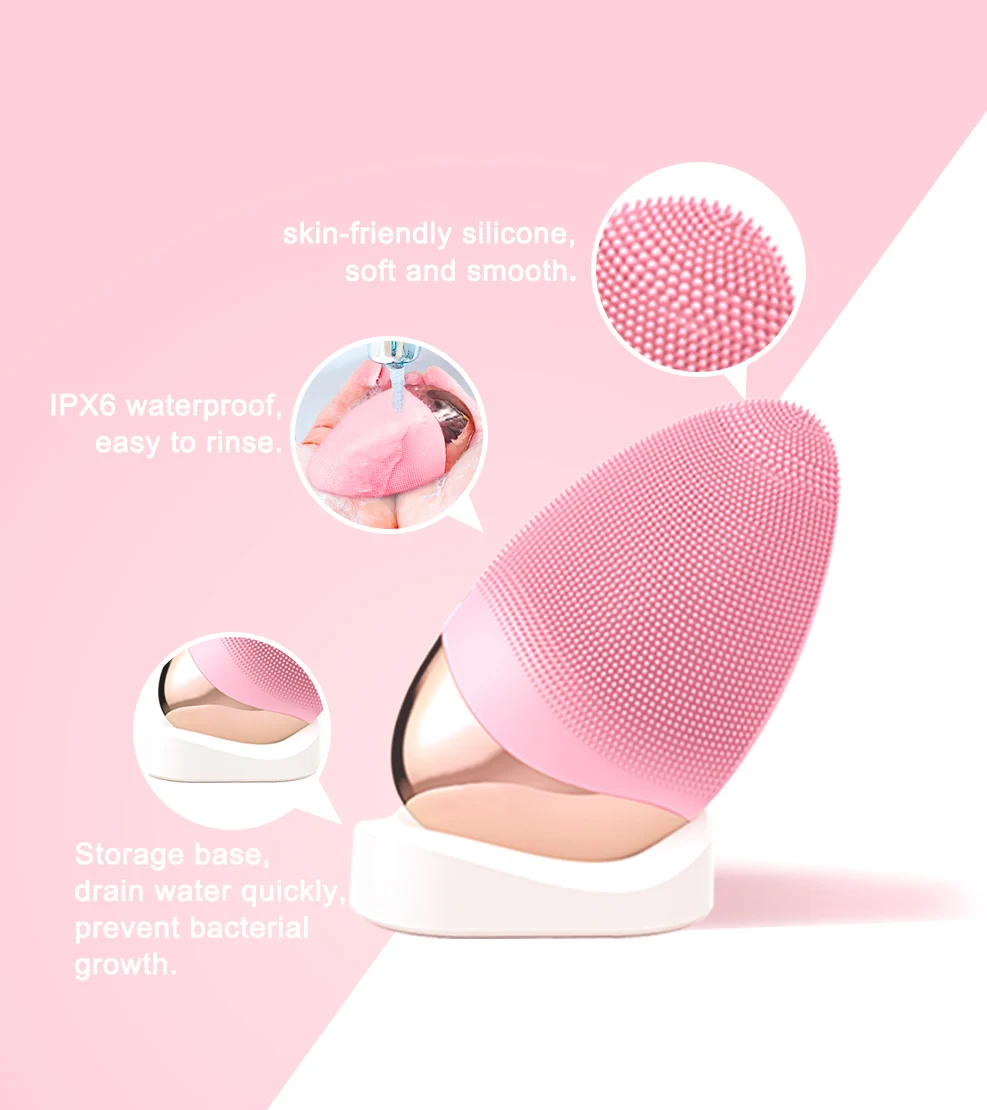 NOTIME 2023 Home Use Waterproof Electric Up Vibration Facial Cleansing Brush