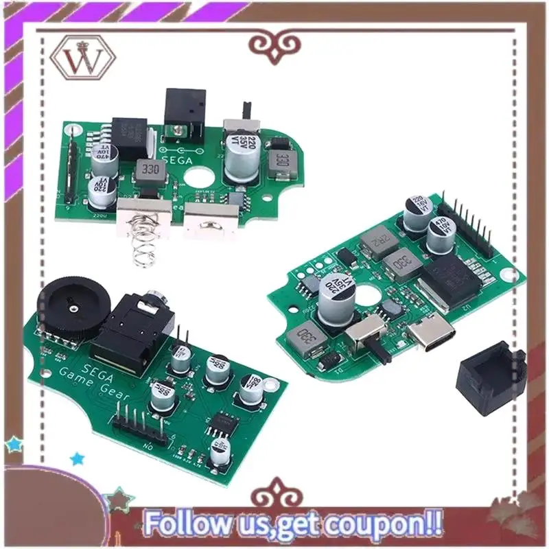 ABBG-For Sega Game Gear اللوحات الأم وUSB ولوحات الصوت طقم إصلاح شامل C