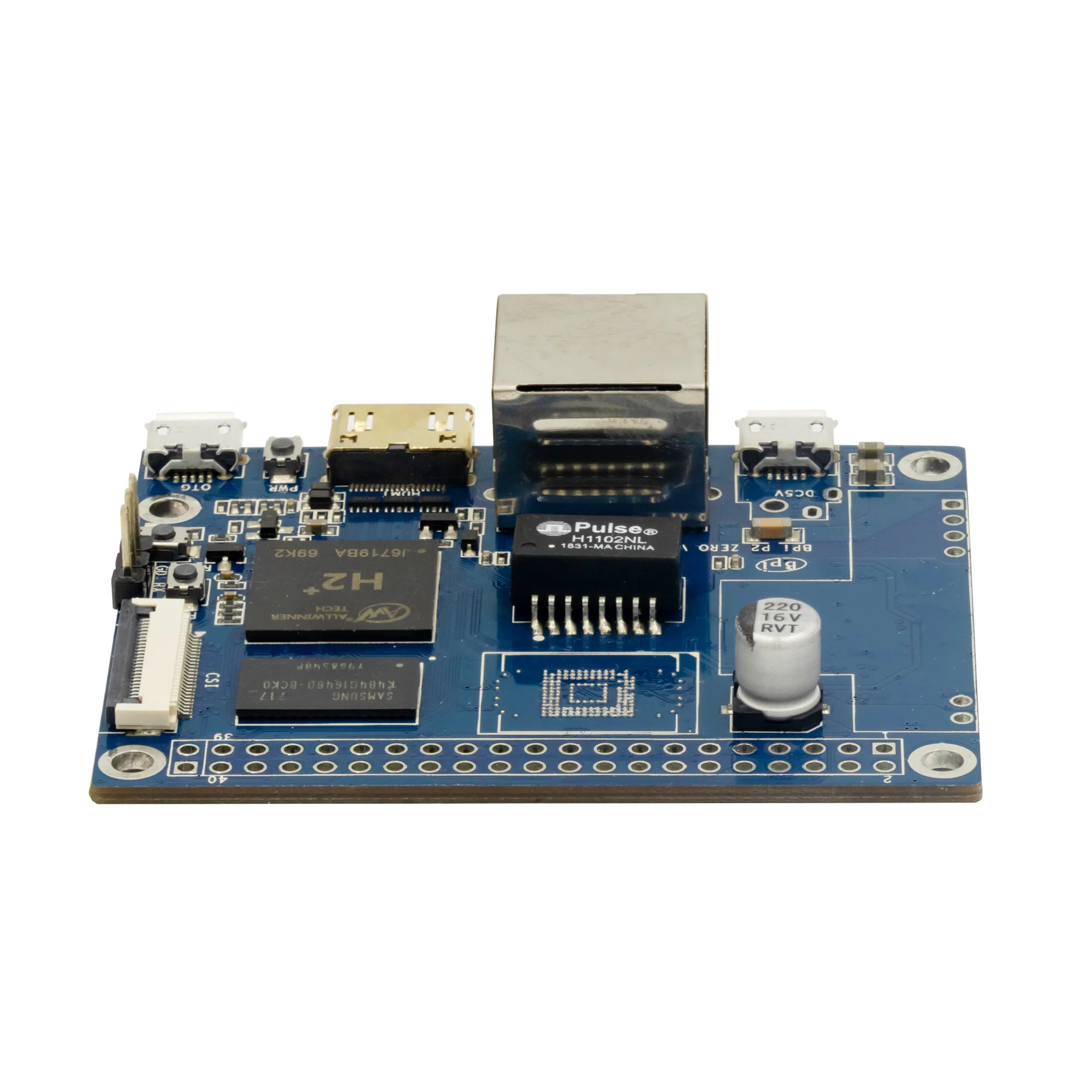 Imagem -06 - Banana Pi-bpi-p2 Maker h2 Mais Quad-core Cortex-a7 Mali400mp2 512m Ddr3 Suporte para Cartão tf Poe Android Linux Single Board Computer