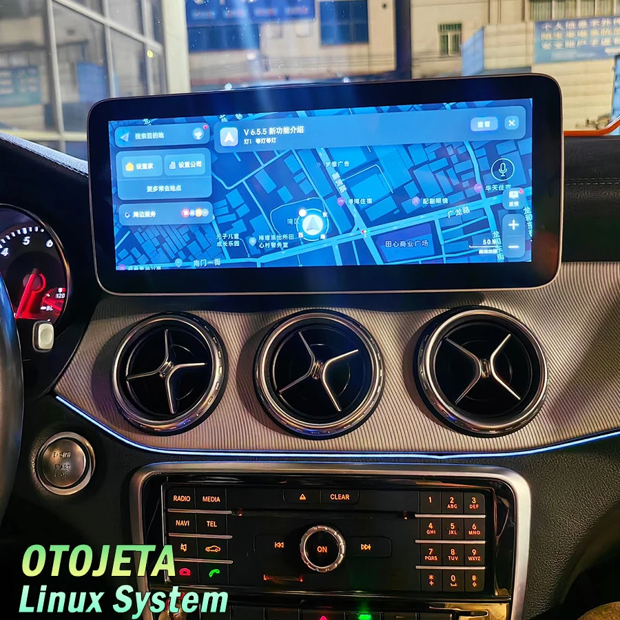 12.8'' Android Auto Car Radio For Mercedes Benz A W176 CLA C117 X117 GLA X156 2013-2018 Carplay Linux System NTG 4.5 NTG 5.0