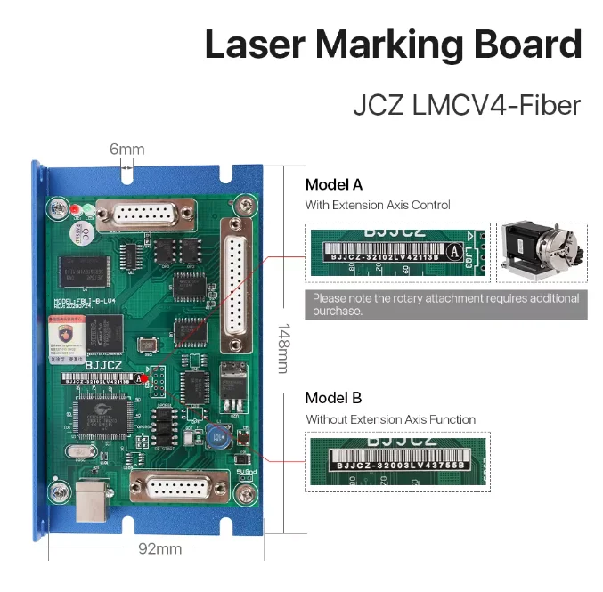 BJJCZ  Controller Board Marking Software JCZ Ezcad Control Card for Fiber Marking Machine