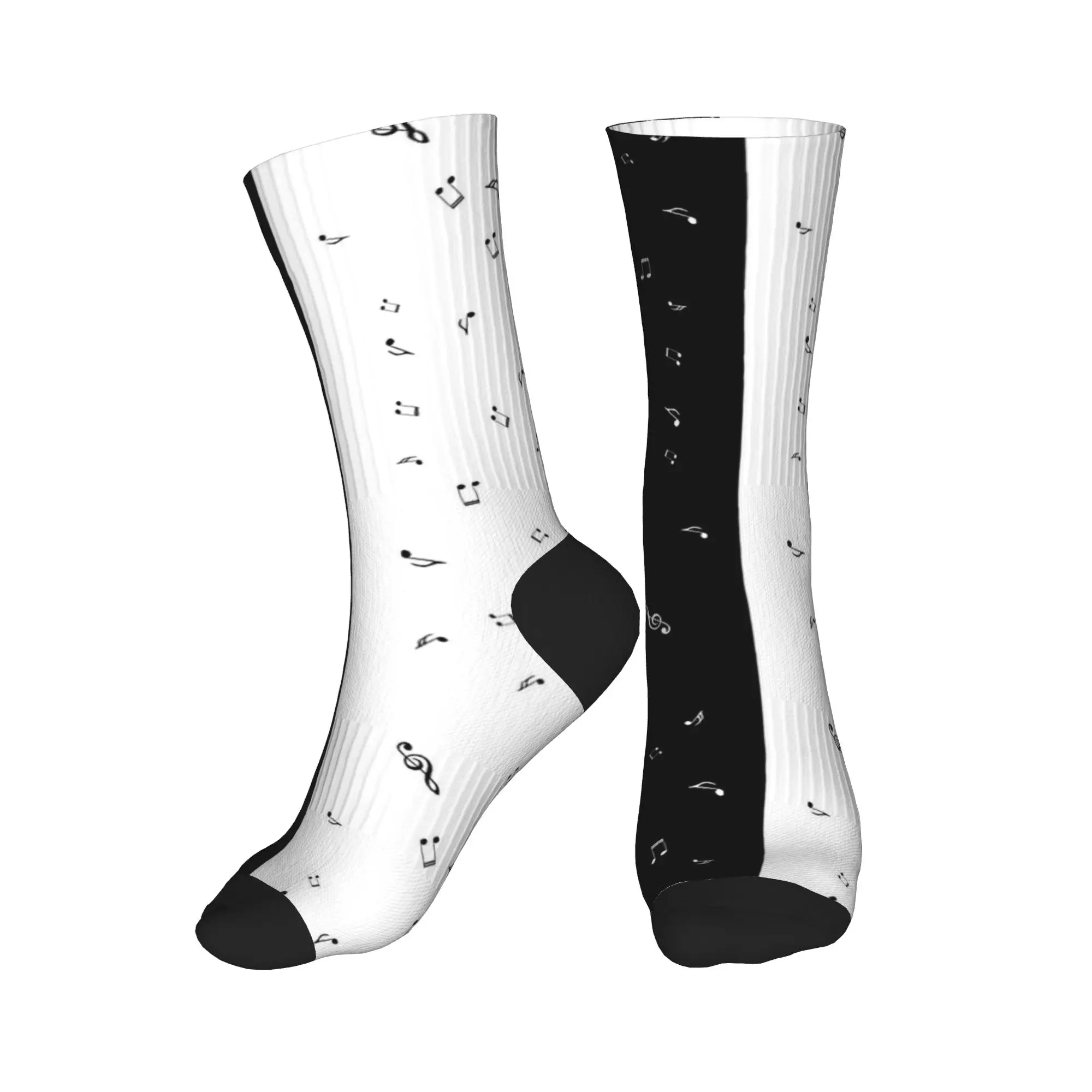 أضيق الحدود مفاتيح البيانو الموسيقى ملاحظات جوارب الرجال الجوارب لينة تنفس الجوارب الموضة الربيع الدراجات المضادة للانزلاق تصميم الجوارب هدية