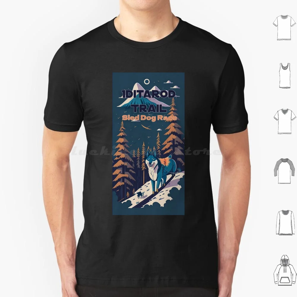 

Iditarod Trail Vintage Wild Alaska Poste 40 T Shirt Big Size 100% Cotton Alaska Vintage Vintage Wild Alaska Alaska Vintage Wild