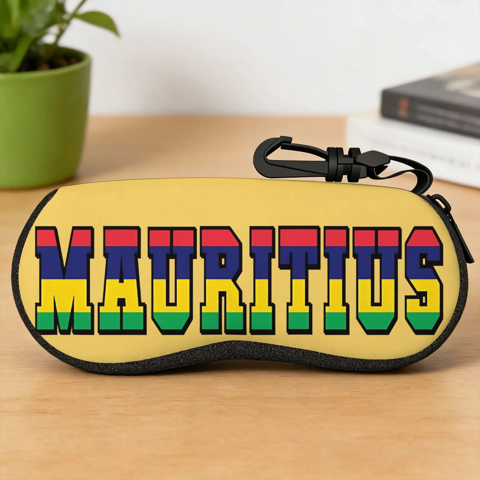 Mauritius Country Flag Glasses Case Cover  Sunglasses Pouch Outdoor Trend Eyewear Bag Print Male Female Glasses Box