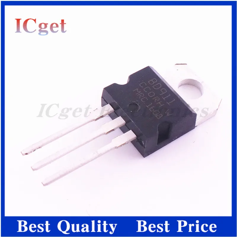 10pcs BD912 100V 15A TO-220 BD911 TO220 Darlington transistor new original