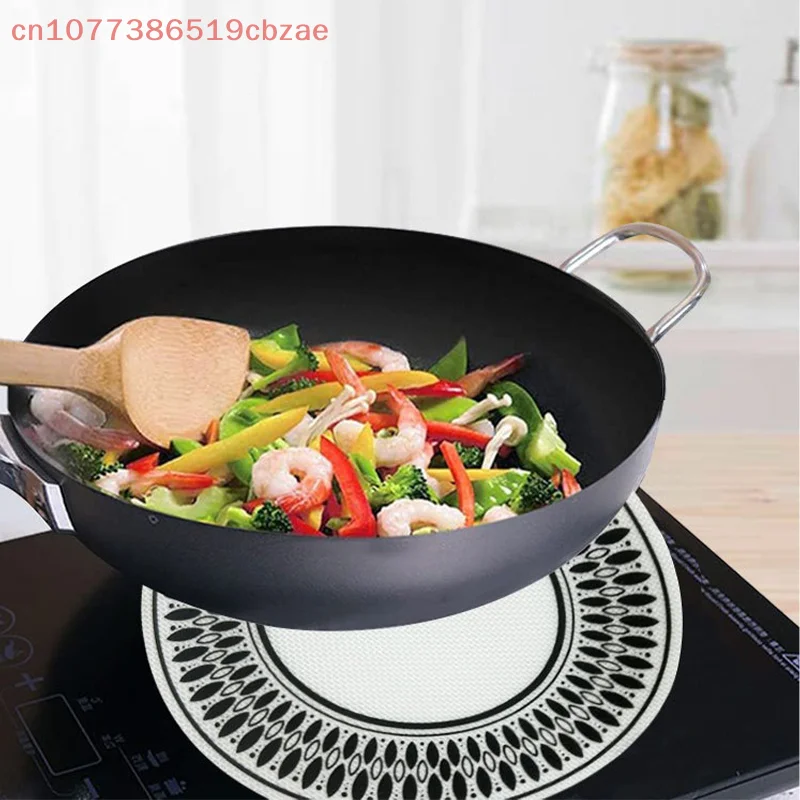 1PCS Induction Cooktop Mat – Silicone Scratch Protector for Induction Stoves and Multifunctional Use as Air Fryer Liner
