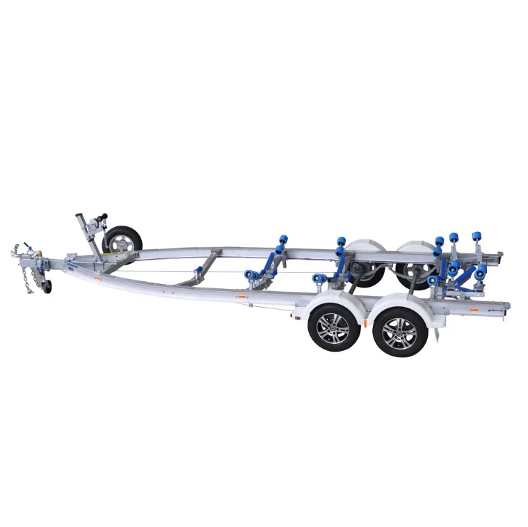 Heavy Duty Aluminum Boat Trailer for Inflatable Launching Systems & Fishing Yachts