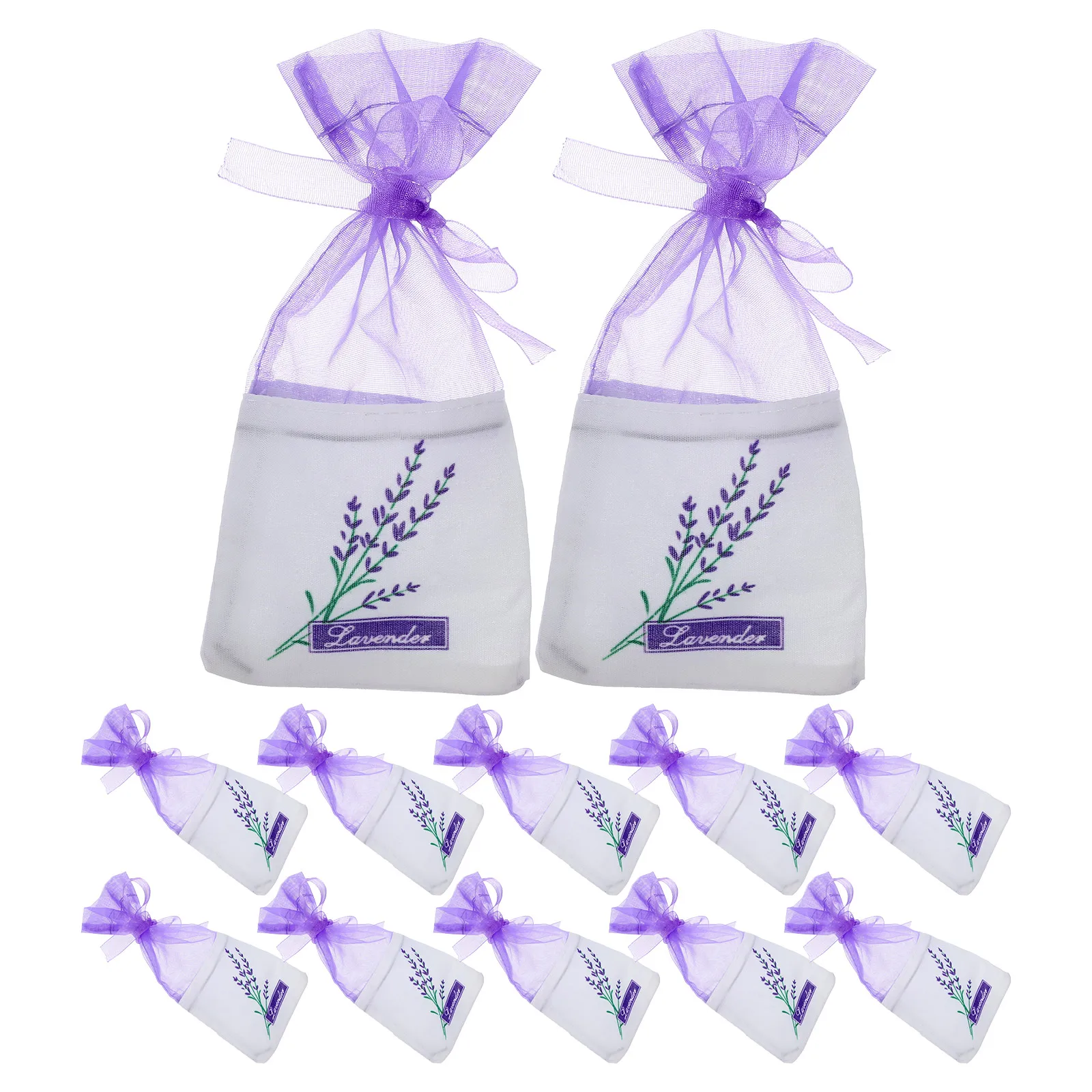 25pcs Natural Lavender Bud Sachets Dried Flower Sachet Bag Aromatic Household Wardrobe Car Lavender Air Fresheners Empty bag