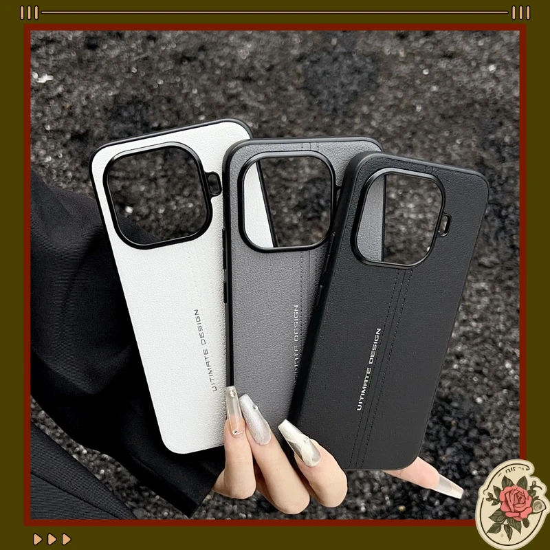 

For Xiaomi 17T Pro 17T Case ELVEV Shockproof Hard PC + Premium Leather Anti-fingerprint Phone Cover