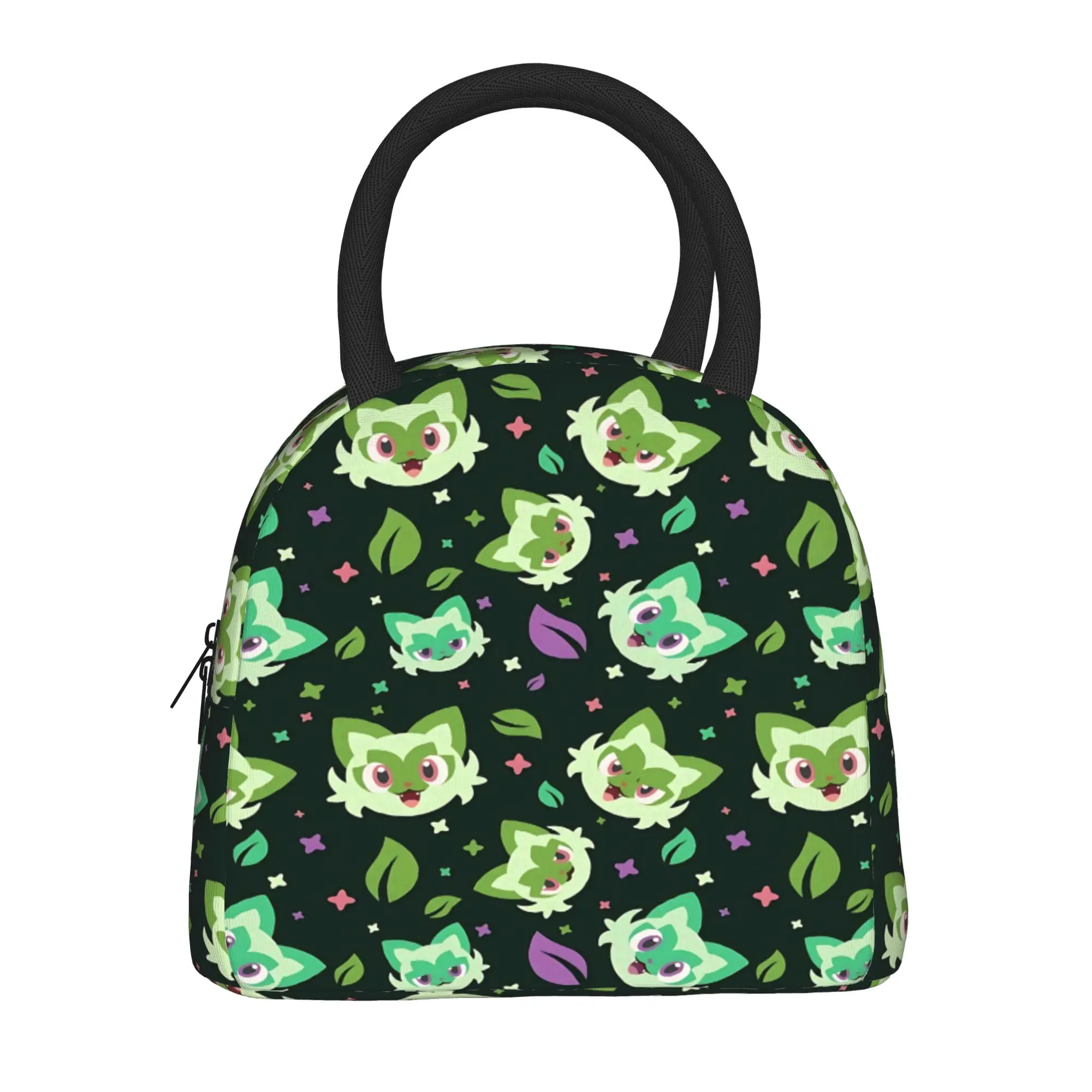 Cartoon Pokemon Theme Handbag Insulated Lunch Bag Insulation Bento Pack Rice Bag  bolsa Student Bento Lunch Handbag Insulation