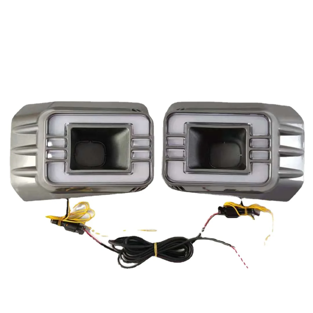 مناسبة لـ 20-21 تويوتا هايلكس أضواء النهار الجري 2021 هايلكس ريفو أضواء الضباب الإصدار العالي #5