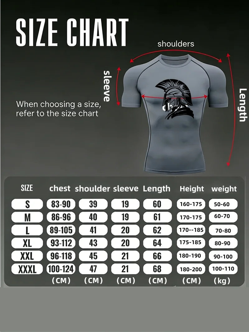 스파르탄 헬멧 2026 남성 스포츠 티셔츠 트레이닝 컴프레션 반팔 래쉬가드 남성용 운동 티셔츠 러닝 운동 티셔츠